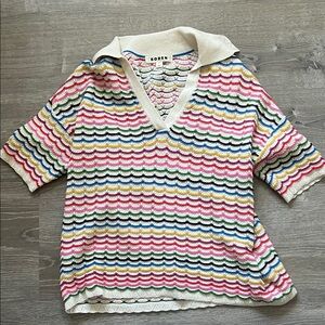 Boden Colorful Wave Pattern sweater